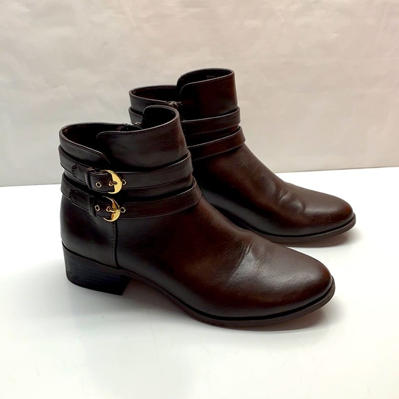 Charter Club Jaimee booties brown ankle boots size 7m - Picture 1 of 11